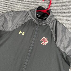 Boston College Eagles Jacket Womens Small Black Under Armour NCAA Full Zip